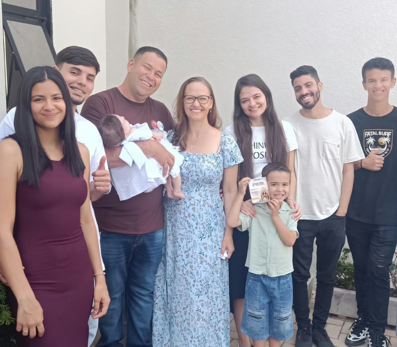 Dezena de contas lilás com medalha de Nossa Senhora das Graças