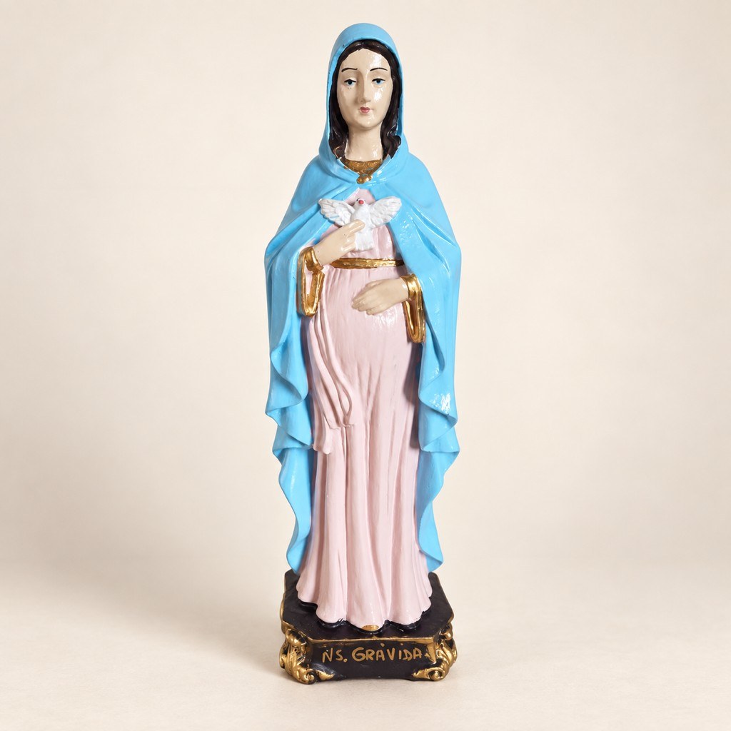 Imagem de Nossa Senhora em gesso, 20 cm